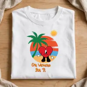 concert bad bunny themed collection svg design printed on a plain product mockup