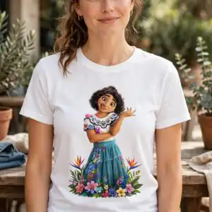 disney encanto movie characters sublimation design printed on a plain product mockup
