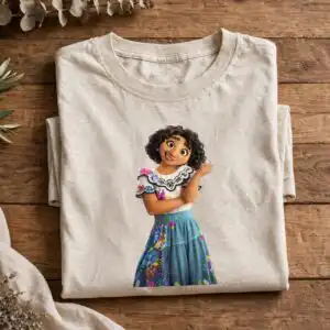 disney encanto movie characters sublimation design printed on a plain product mockup