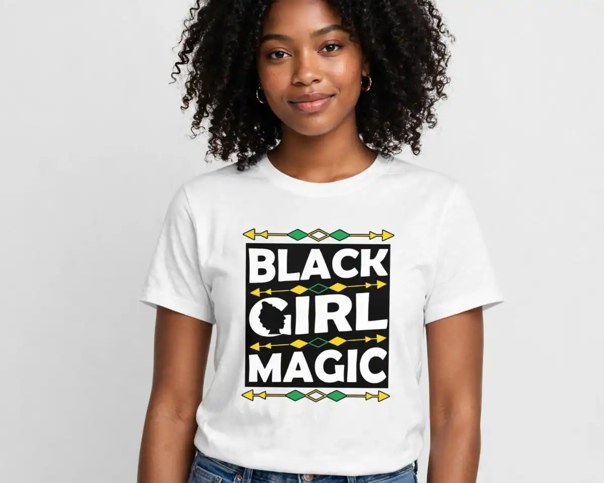 black history month svg design printed on a plain product mockup