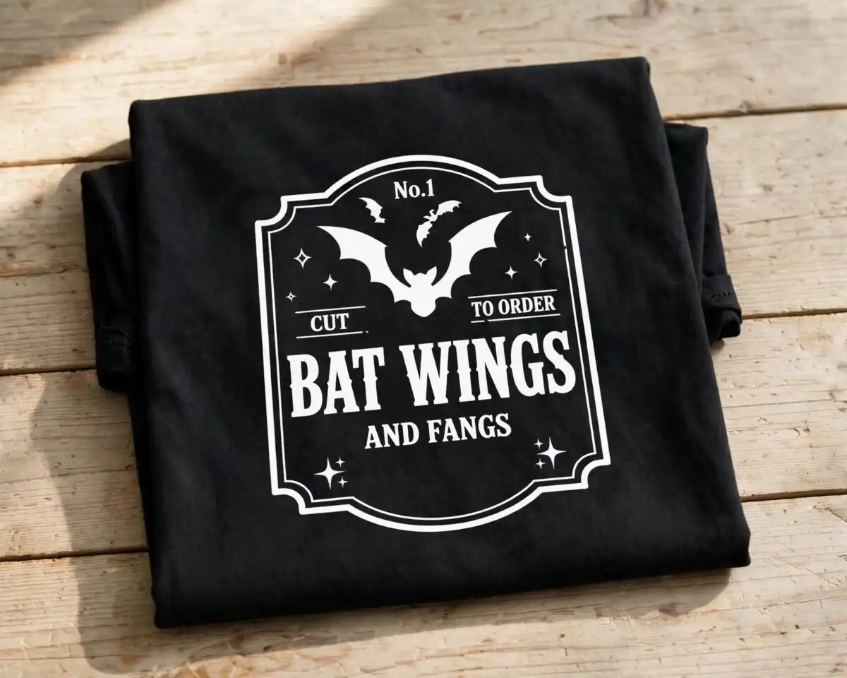 halloween sign svg design printed on a plain product mockup