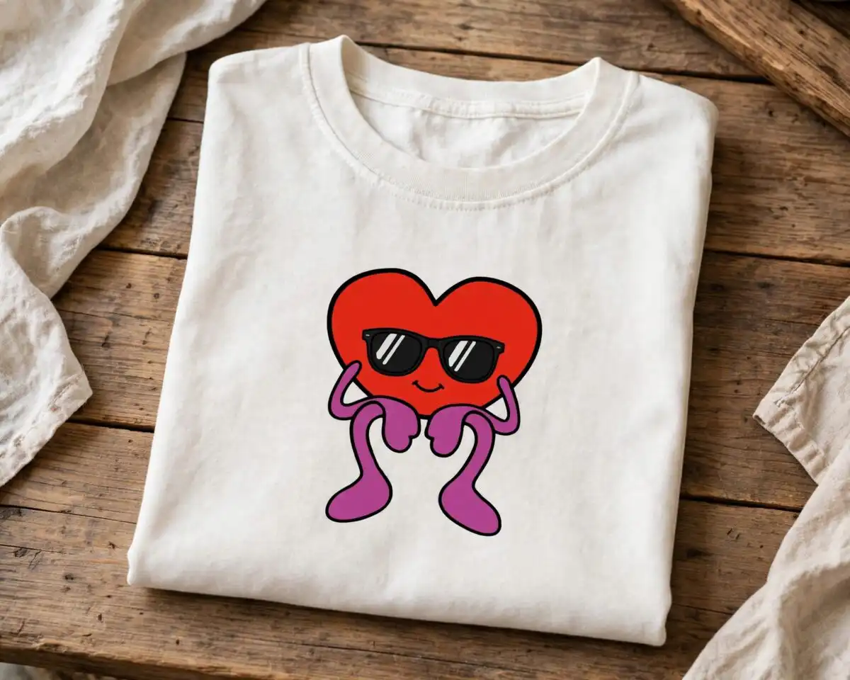 bad bunny svgs design printed on a plain product mockup