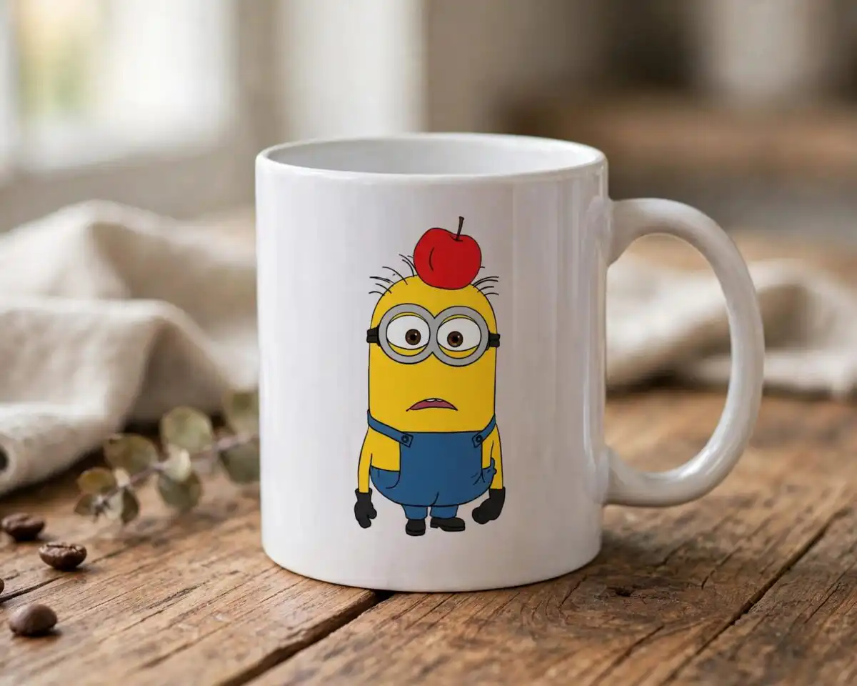 minion svg for cricut design printed on a plain product mockup