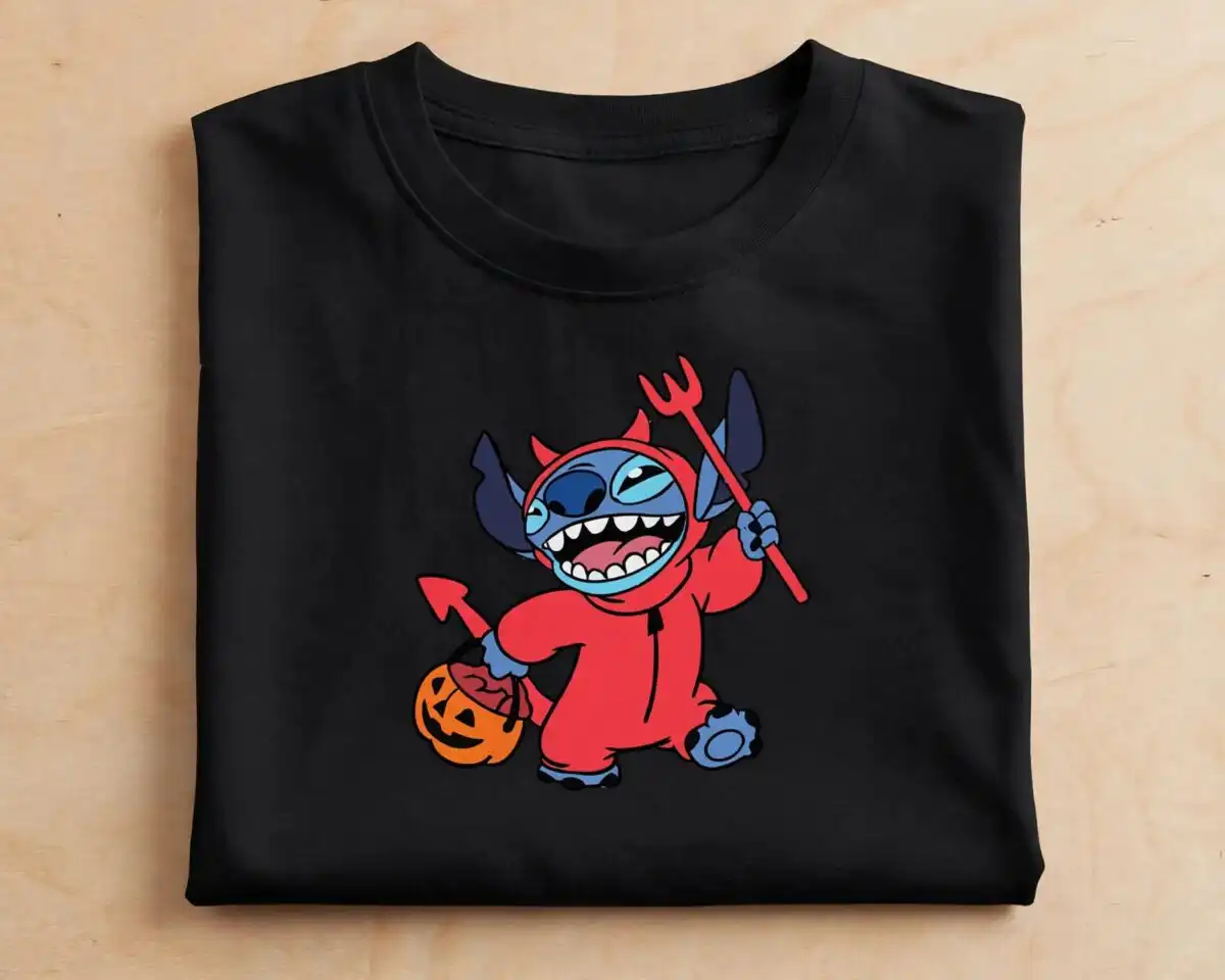 halloween small blue alien creatures svg design printed on a plain product mockup