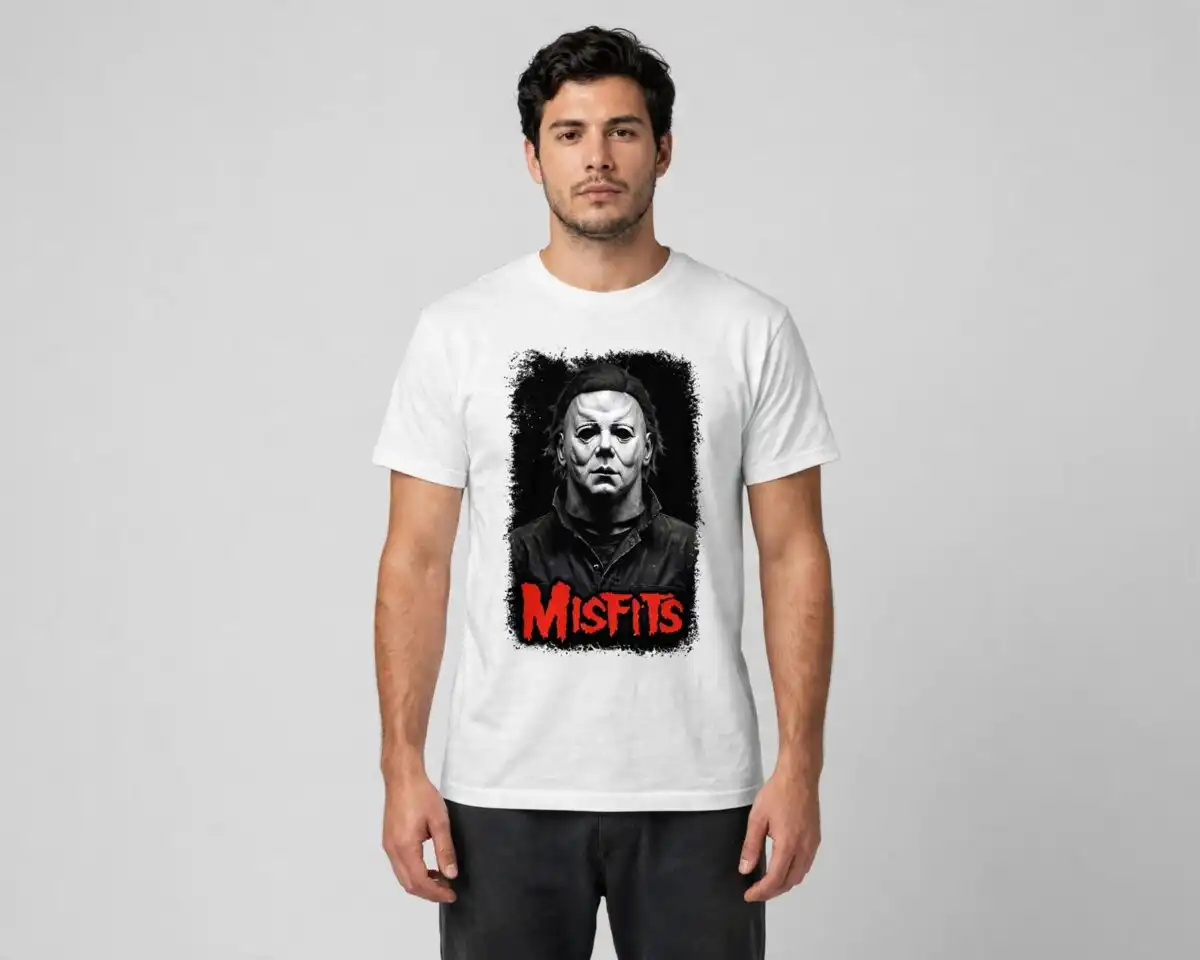 michael myers horror characters png design printed on a plain product mockup