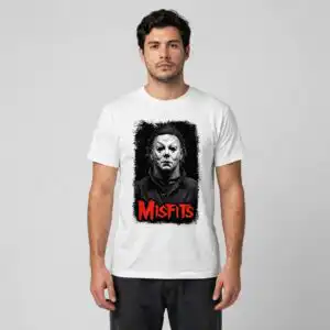 michael myers horror characters png design printed on a plain product mockup