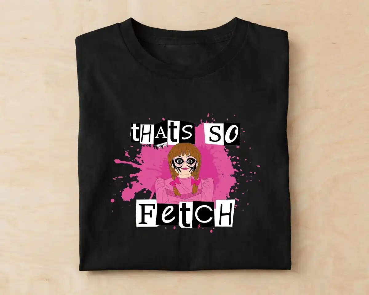mean girls horror svg design printed on a plain product mockup
