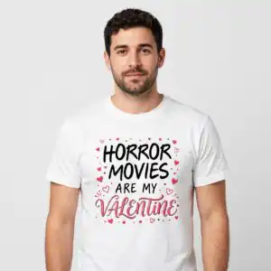 halloween horror themed cartoon figures svg design printed on a plain product mockup