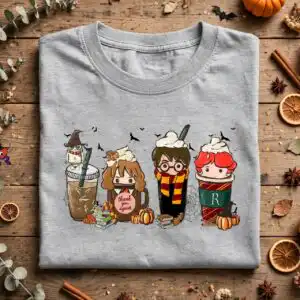 cute halloween iced coffee cups png for mugs, tumblers and shirts halloween iced png design printed on a plain product mockup