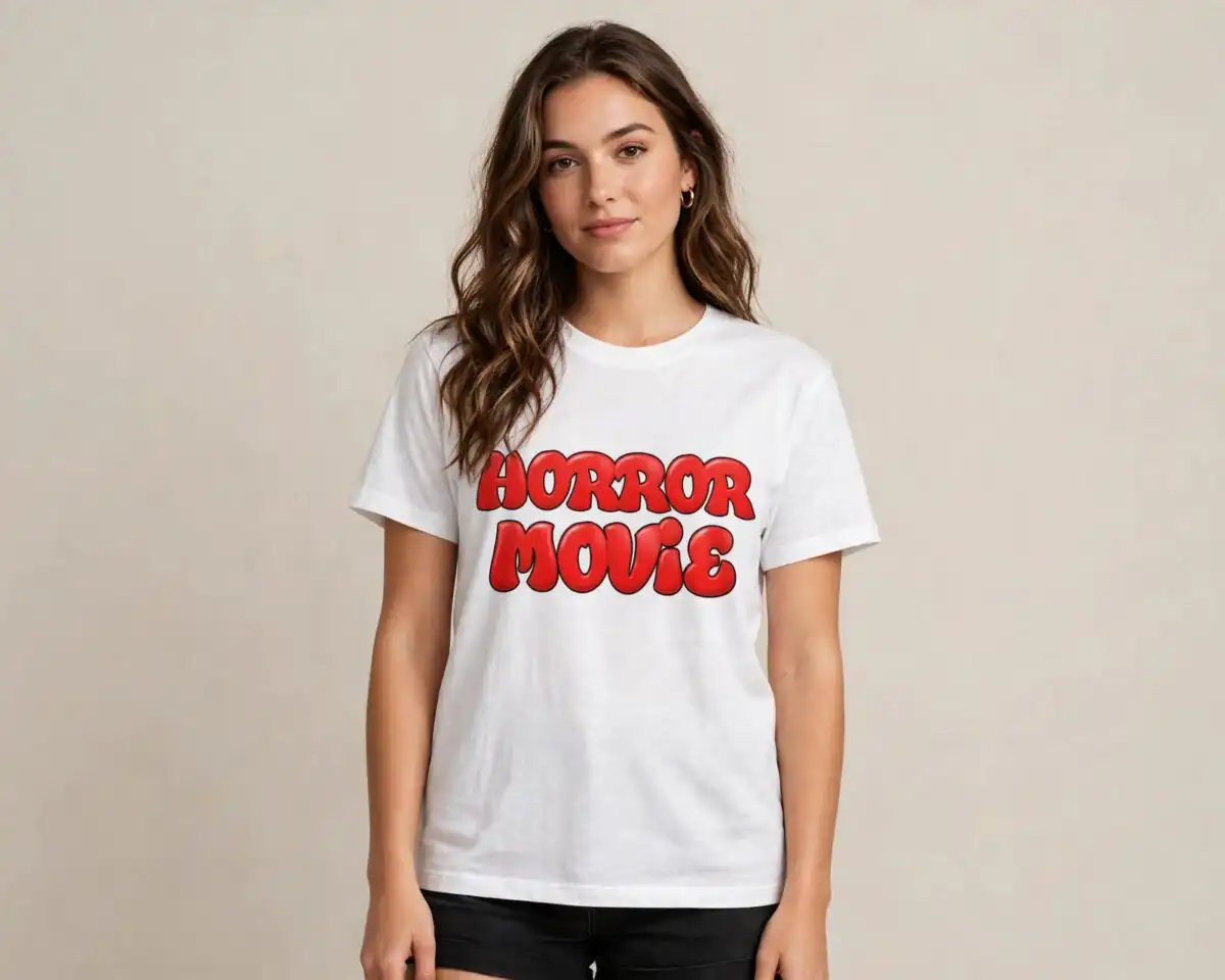 ver horror movies characters png design printed on a plain product mockup