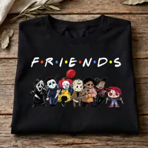 ver horror movies characters png design printed on a plain product mockup