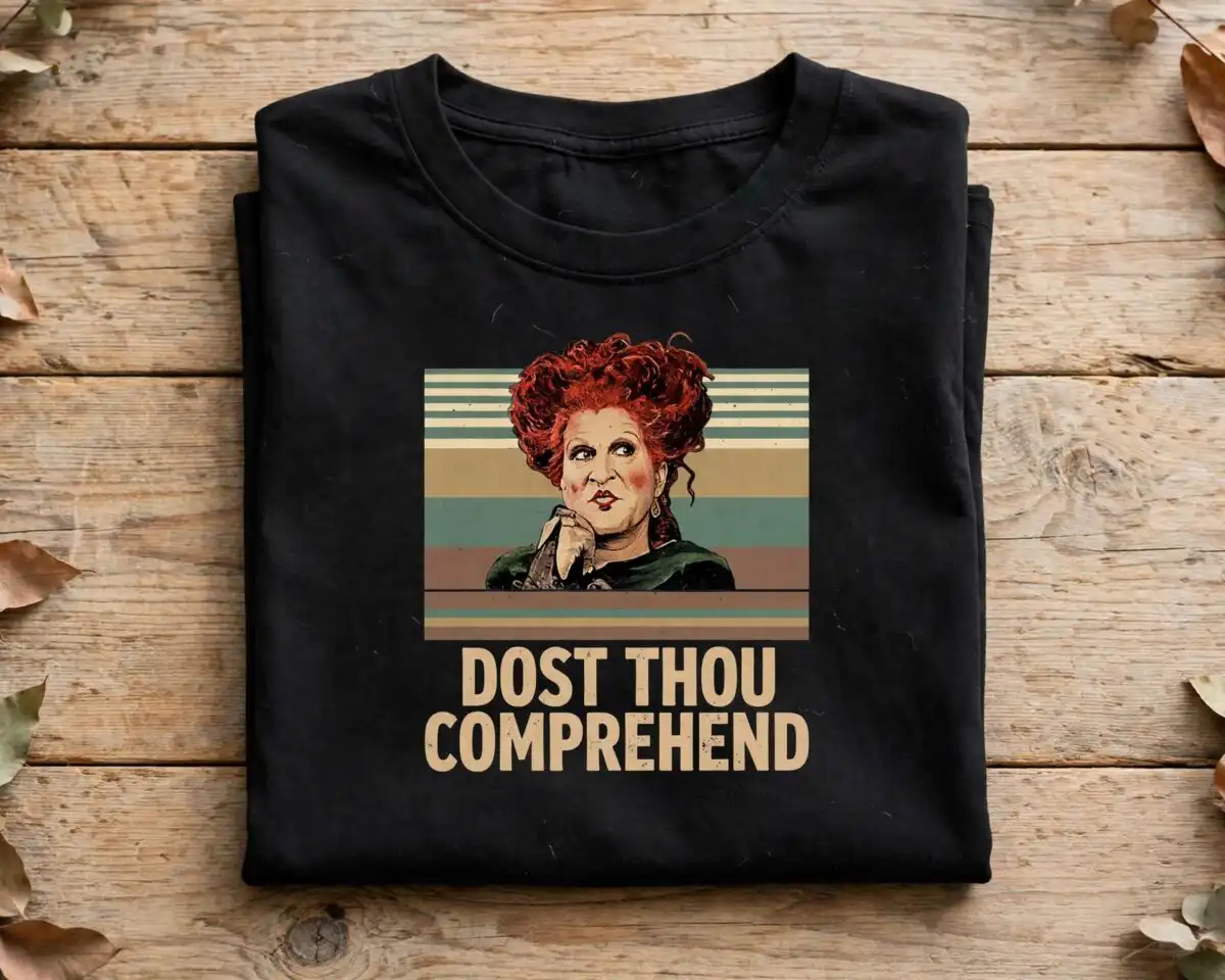 hocus pocus sanderson sisters png design printed on a plain product mockup