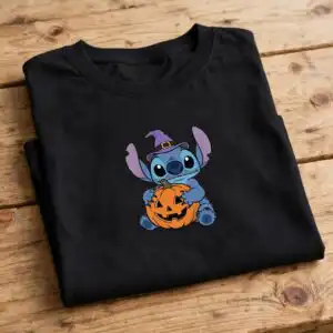 halloween t shirt svg design printed on a plain product mockup
