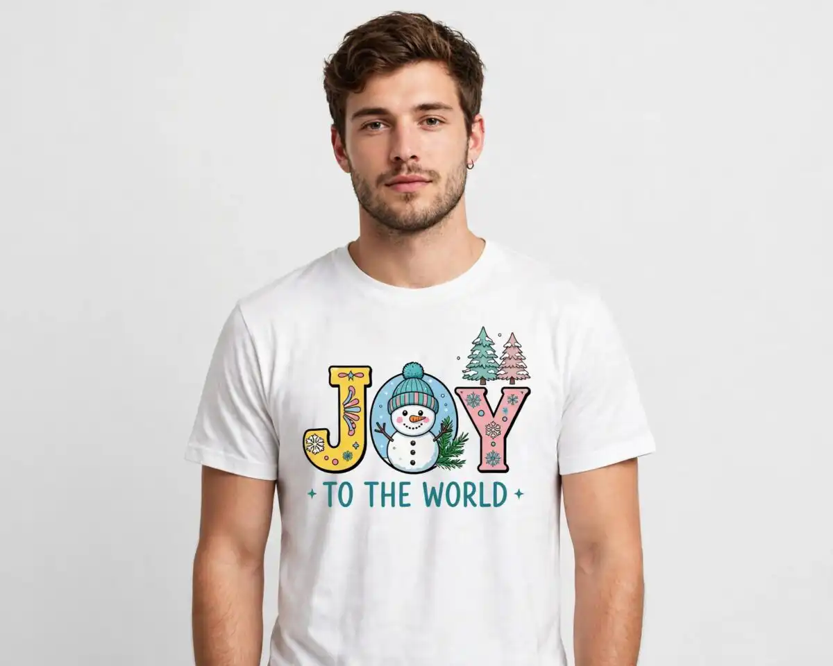 christmas winter quotes cute svg design printed on a plain product mockup