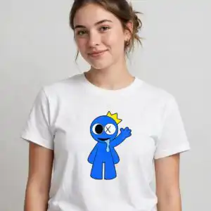 rainbow friends green png design printed on a plain product mockup