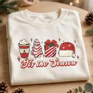 christmas coffee mug png design printed on a plain product mockup