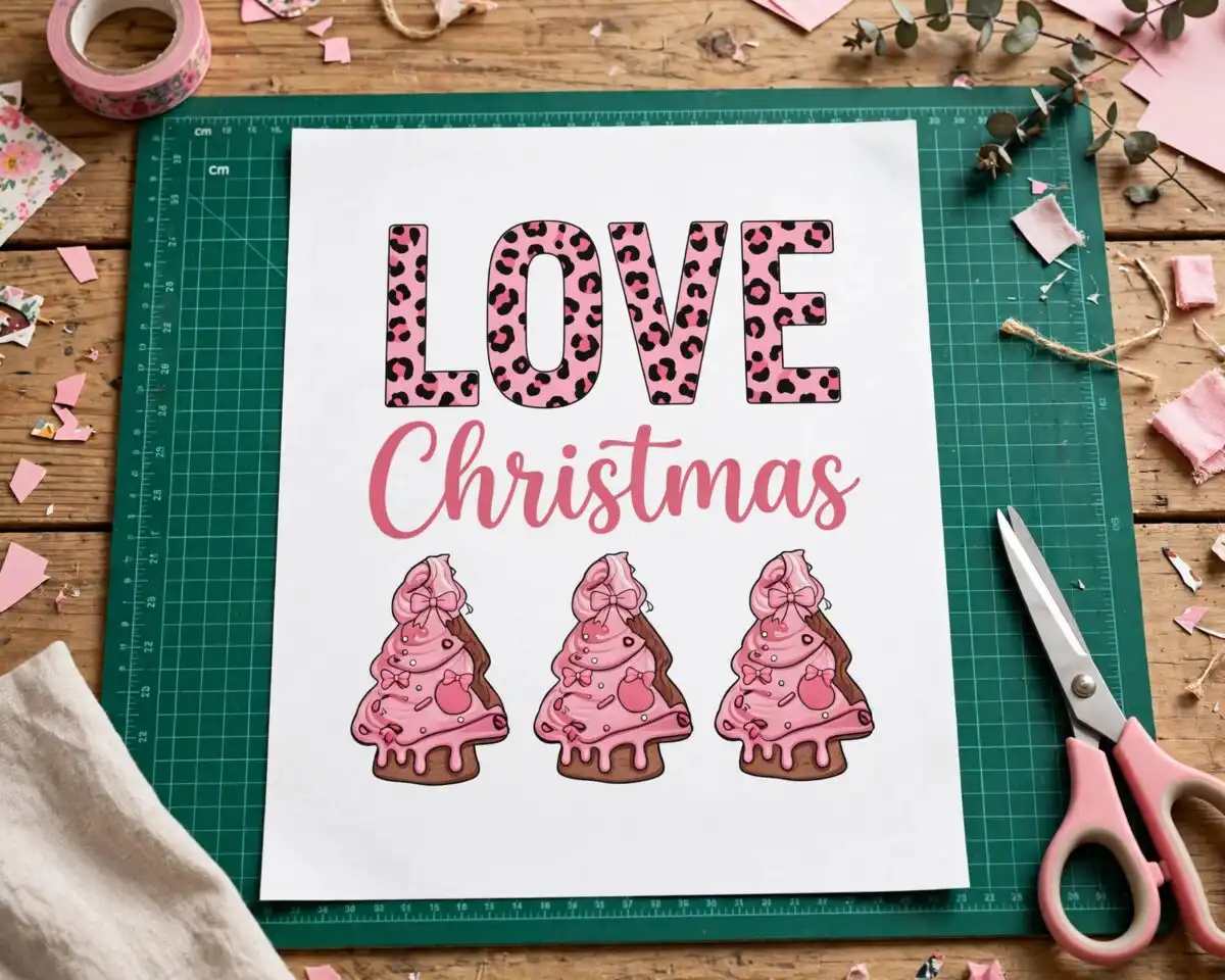 little debbie christmas tree cakes png design printed on a plain product mockup