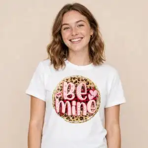 valentine's day designs png design printed on a plain product mockup