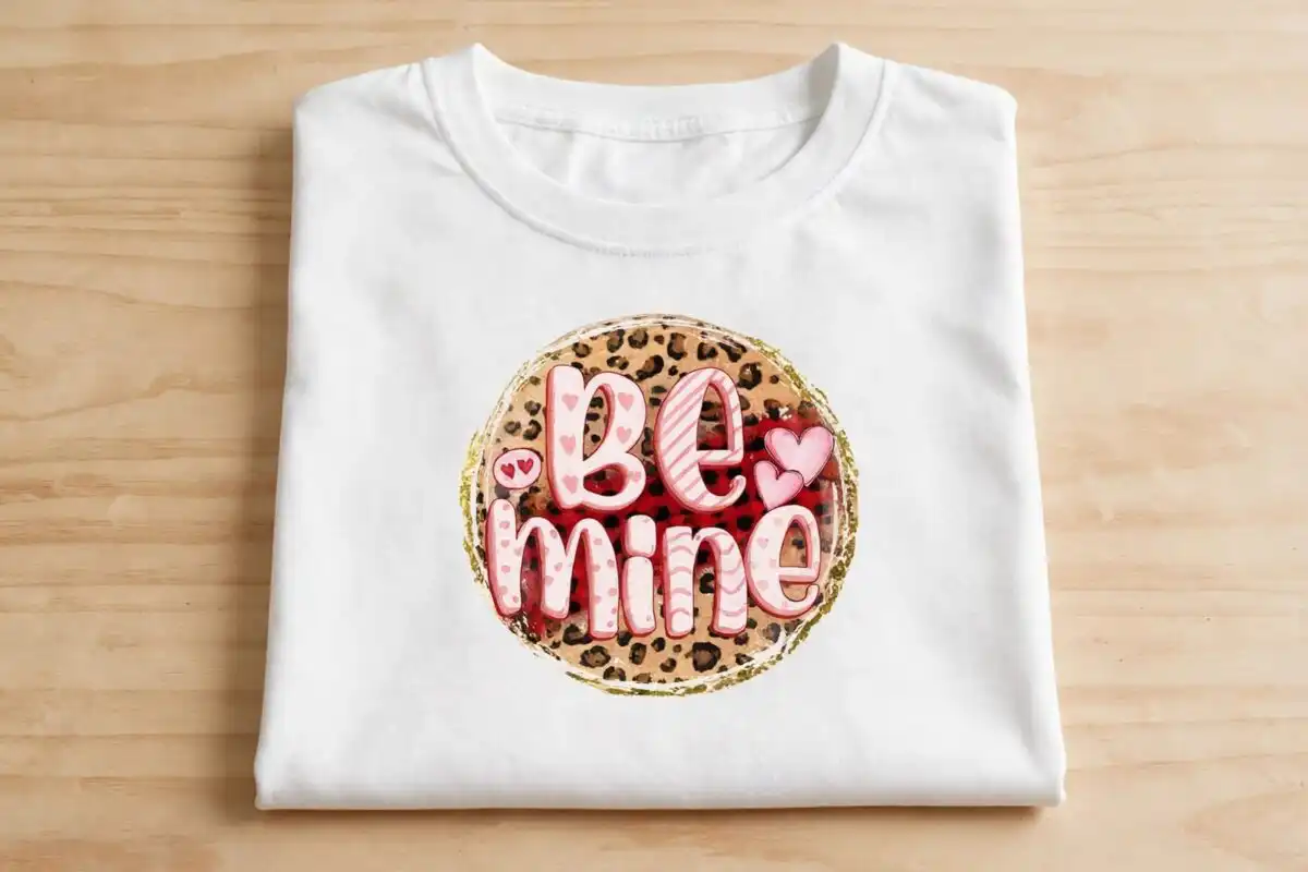 valentine's day designs png design printed on a plain product mockup