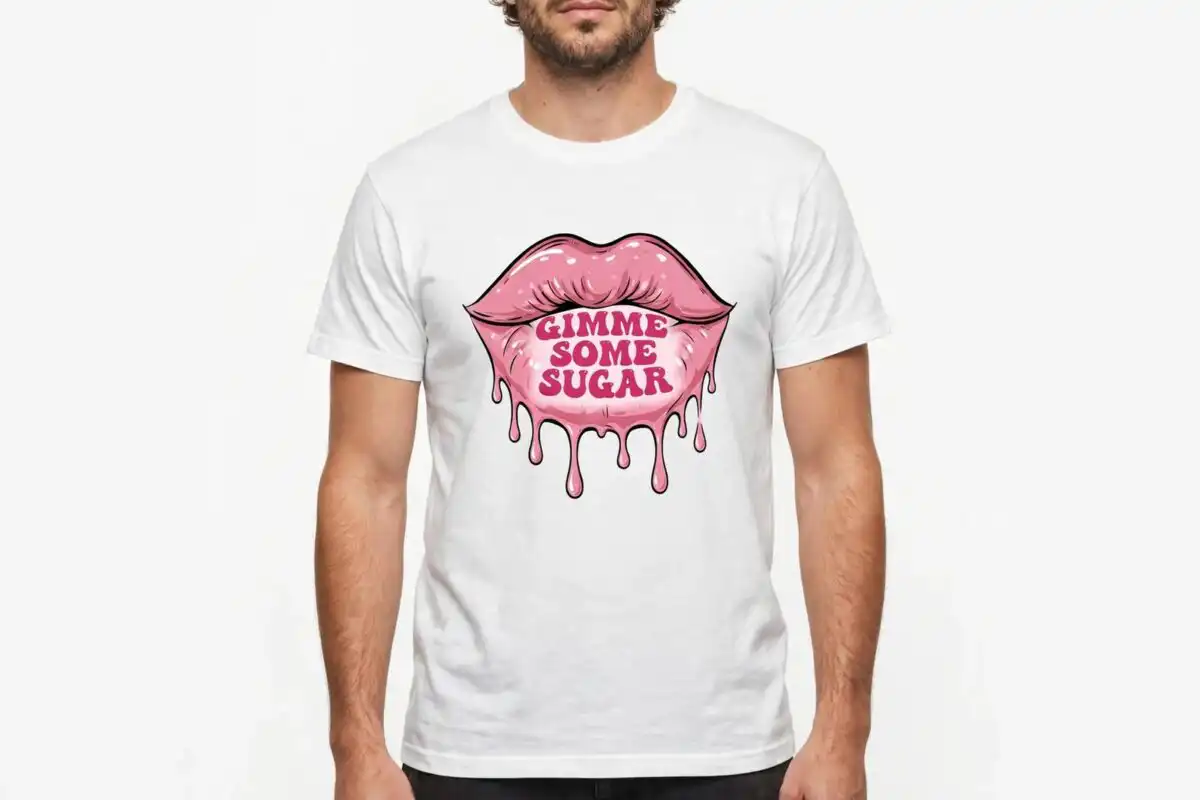 valentine's day png images design printed on a plain product mockup