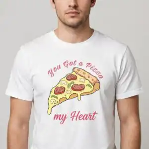 cute valentines day png design printed on a plain product mockup