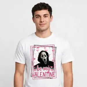 happy valentine day png design printed on a plain product mockup