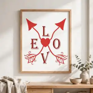valentine's day hearts svg sign for shirts, wall signs and framed art valentine's day hearts svg design printed on a plain product mockup