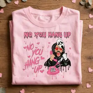 horror valentine png - pink and red creepy tumbler wraps horror valentine png design printed on a plain product mockup