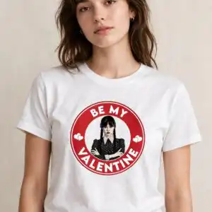 valentine's day wednesday addams and adam themed png clip art collection for shirts, mugs valentine's day wednesday addams adam themed png design printed on a plain product mockup