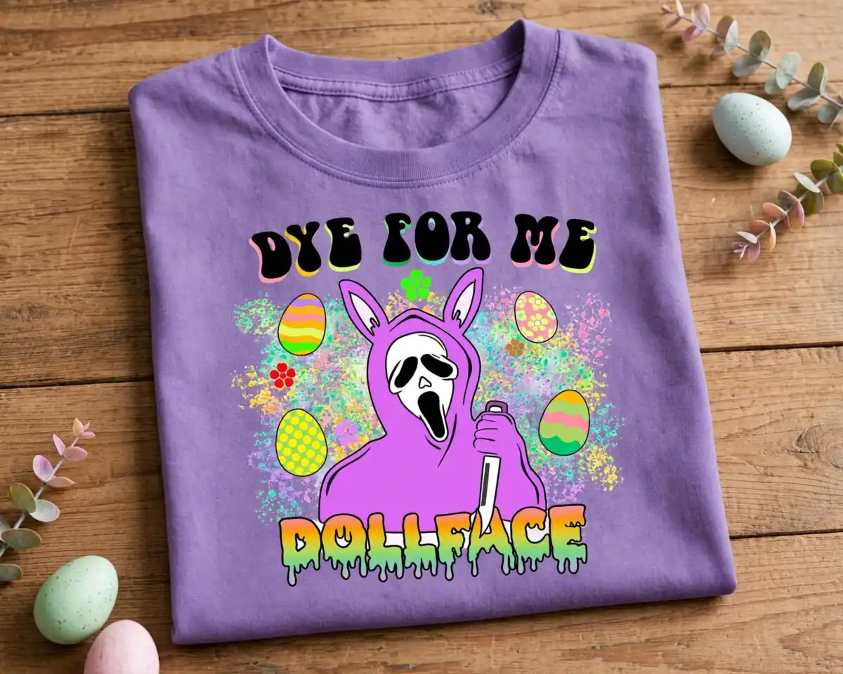 easter bunny ears png design printed on a plain product mockup