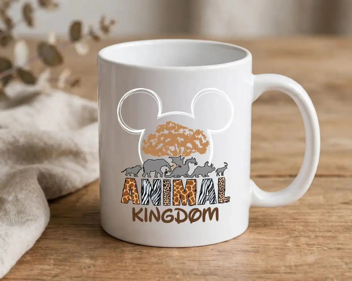 disney sublimation shirt ideas: animal kingdom 2023 vacation of safari designs disney sublimation png design printed on a plain product mockup