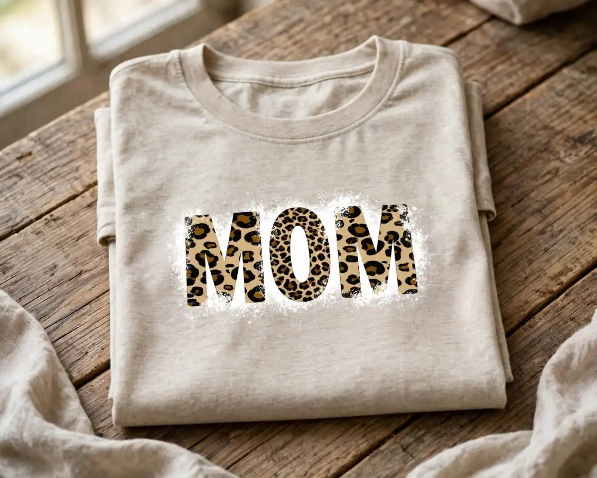 mother's day t shirt designs design printed on a plain product mockup