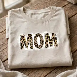 mother's day t shirt designs design printed on a plain product mockup