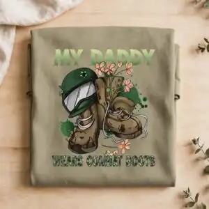 proud army dad tribute png set for military dads and daughters military dad army dad png design printed on a plain product mockup