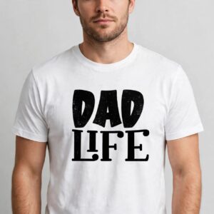 dad quotes mega with baseball, fishing and hero lettering for shirts dad quotes svg design printed on a plain product mockup