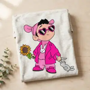 cute baby boy svg design printed on a plain product mockup