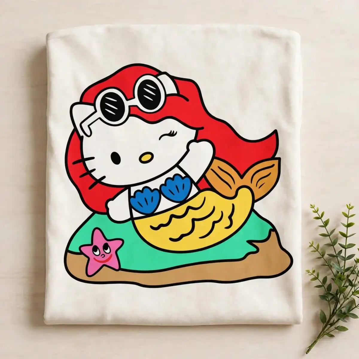 manana sera bonito svg design printed on a plain product mockup