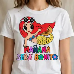 manana sera bonito karol g png design printed on a plain product mockup