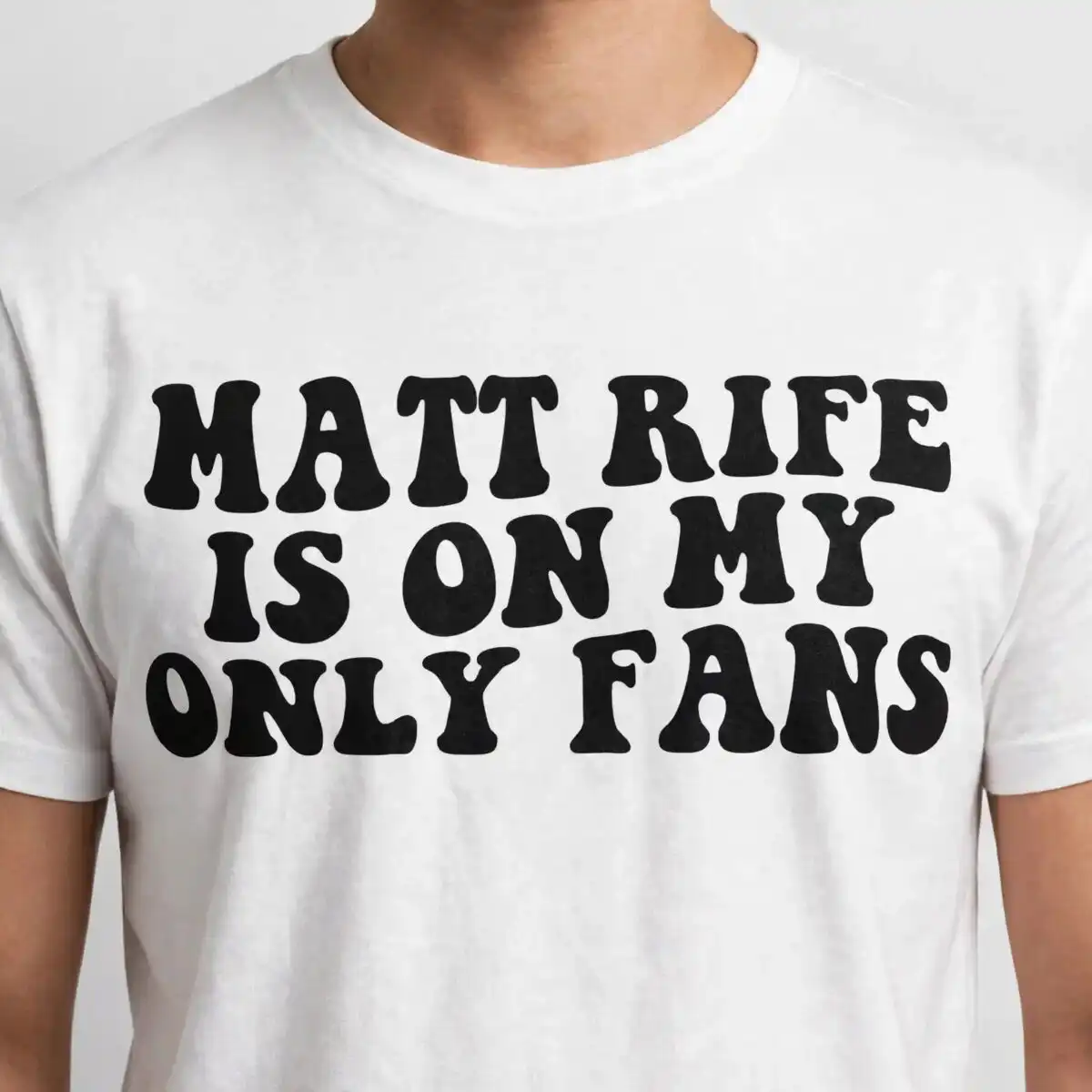 matt rife svg design printed on a plain product mockup