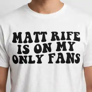 matt rife svg design printed on a plain product mockup