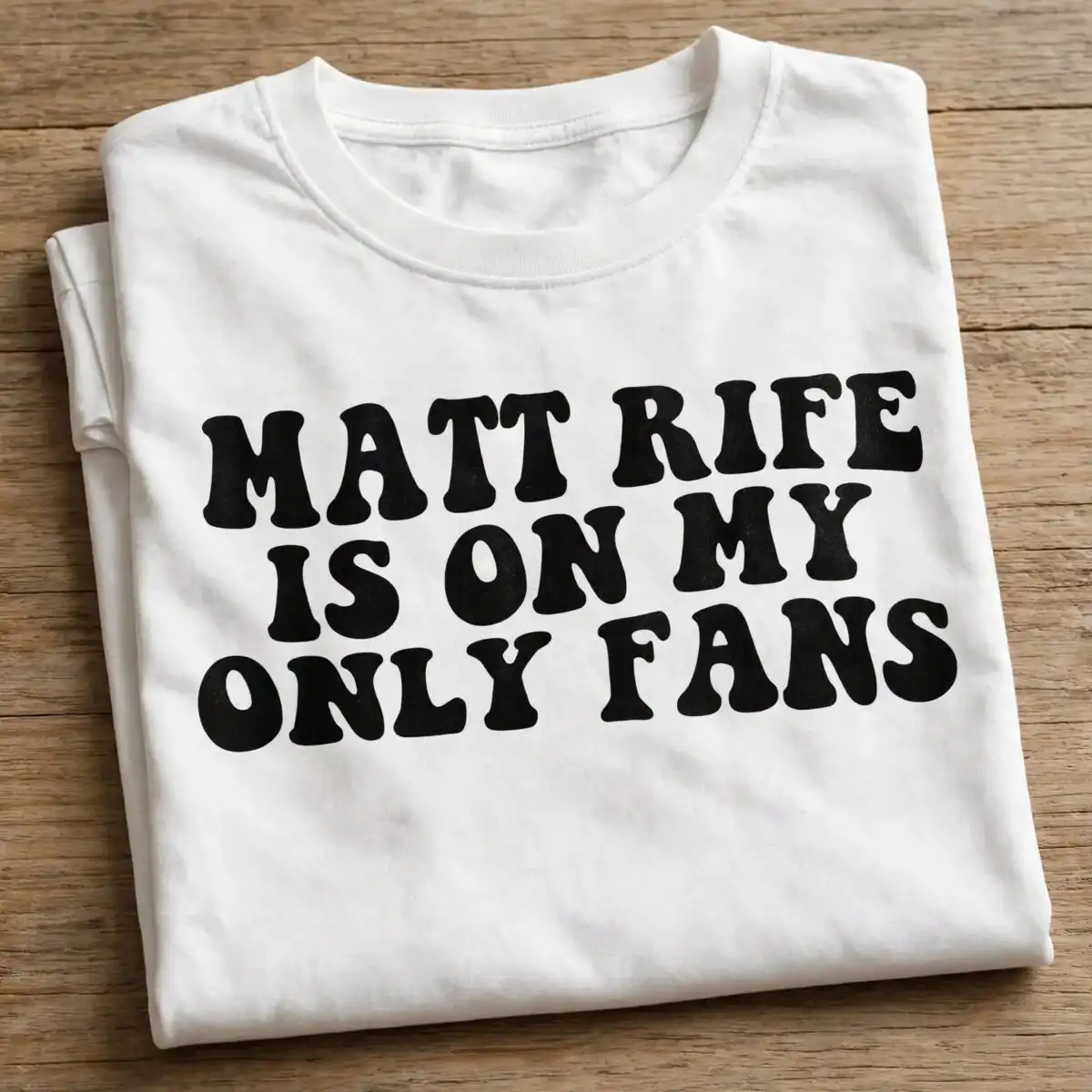 matt rife svg design printed on a plain product mockup