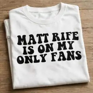 matt rife svg design printed on a plain product mockup