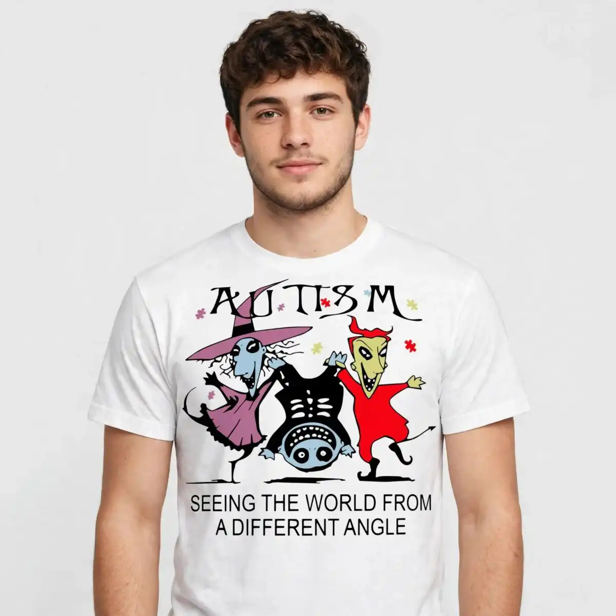 svg nightmare before christmas design printed on a plain product mockup