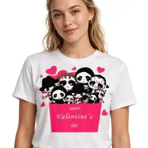 horror movie chibi valentine svg cricut design printed on a plain product mockup