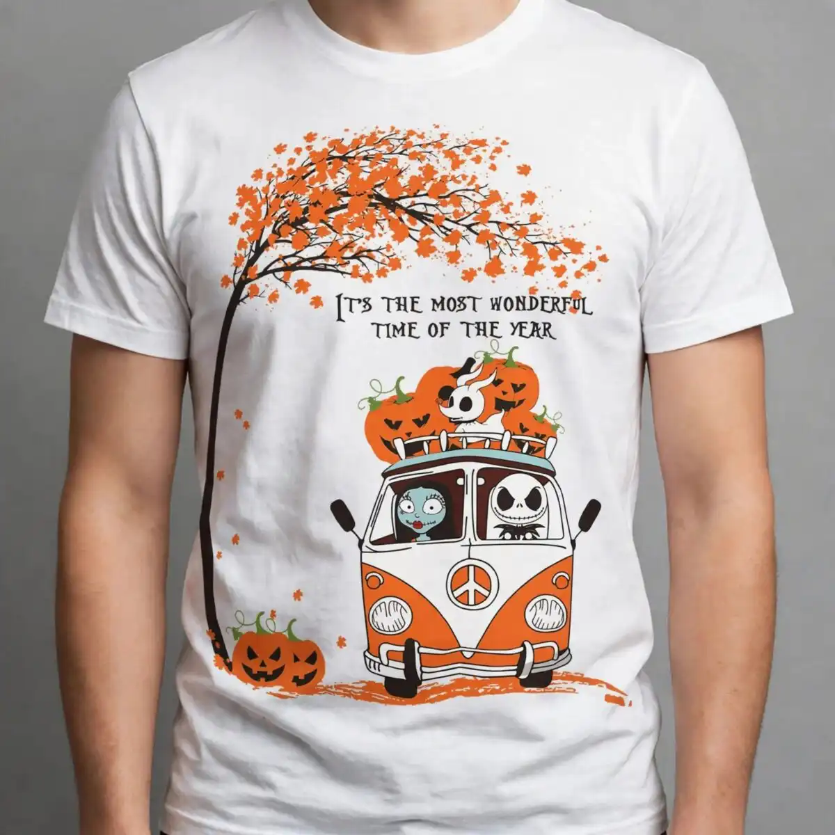 it's the most wonderful time of the year halloween van design for cricut it's most wonderful time svg cricut design printed on a plain product mockup