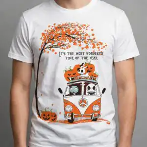 it's the most wonderful time of the year halloween van design for cricut it's most wonderful time svg cricut design printed on a plain product mockup