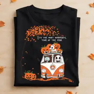 it's the most wonderful time of the year halloween van design for cricut it's most wonderful time svg cricut design printed on a plain product mockup