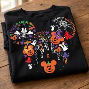 disney halloween mickey mouse head outline design for family shirts mickey mouse head outline svg design printed on a plain product mockup