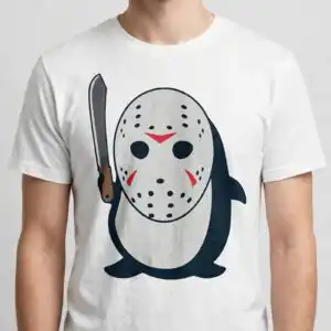cat jason voorhees jason svg cricut design printed on a plain product mockup