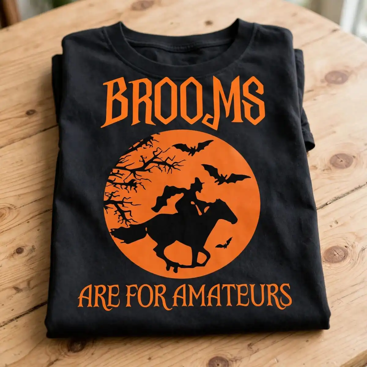 brooms amateurs halloween sg01072382 svg design printed on a plain product mockup